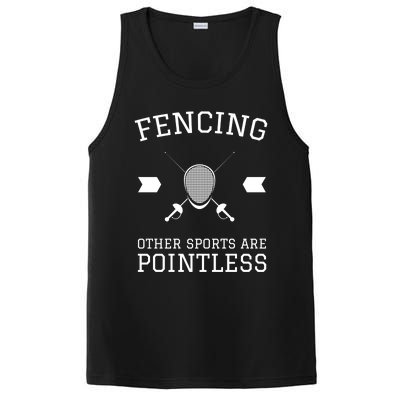 Other Sports Are Pointless Funny Fencing Funny Gift PosiCharge Competitor Tank