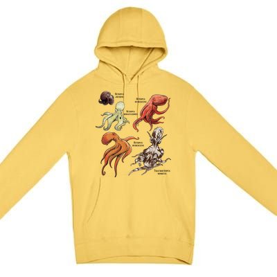 Octopus Sea Animals Species Premium Pullover Hoodie