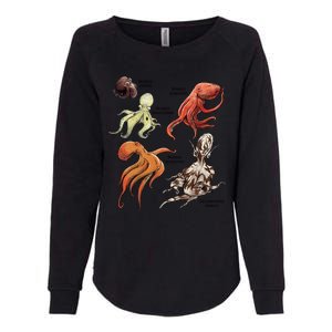 Octopus Sea Animals Species Womens California Wash Sweatshirt