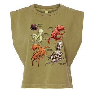 Octopus Sea Animals Species Garment-Dyed Women's Muscle Tee