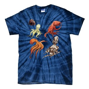 Octopus Sea Animals Species Tie-Dye T-Shirt