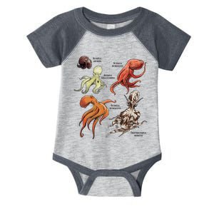 Octopus Sea Animals Species Infant Baby Jersey Bodysuit