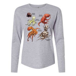 Octopus Sea Animals Species Womens Cotton Relaxed Long Sleeve T-Shirt