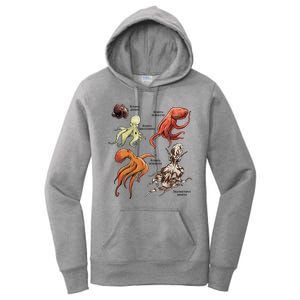 Octopus Sea Animals Species Women's Pullover Hoodie