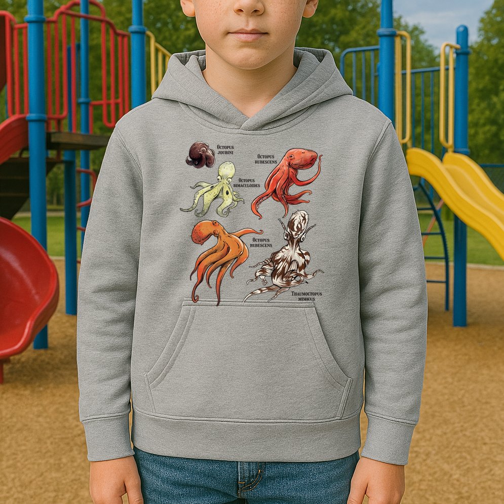 Octopus Sea Animals Species Kids Hoodie