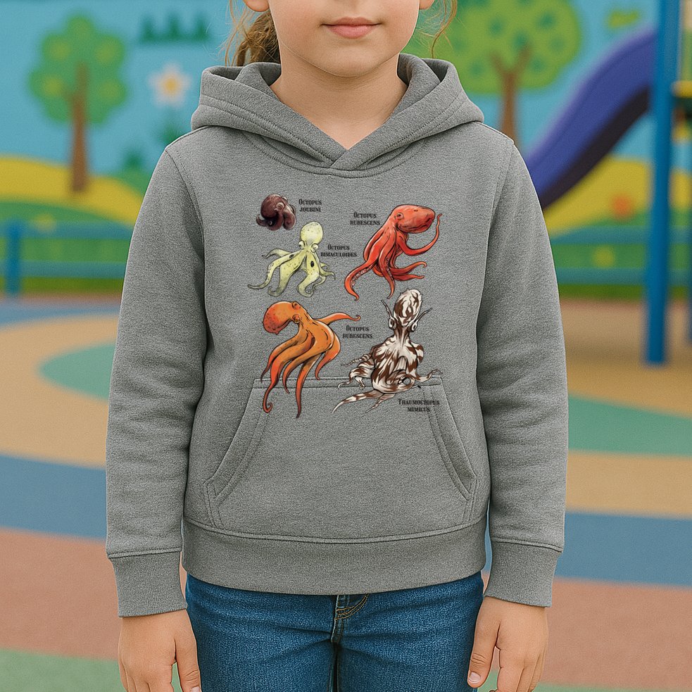 Octopus Sea Animals Species Kids Hoodie