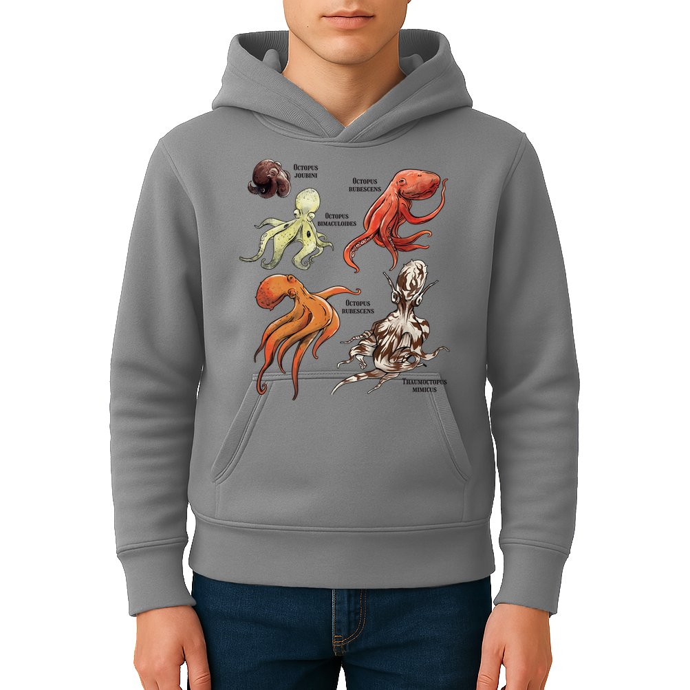 Octopus Sea Animals Species Kids Hoodie
