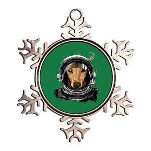 Outer Space Astronaut Italian Greyhound Dog Lover Astronomy Metallic Star Ornament