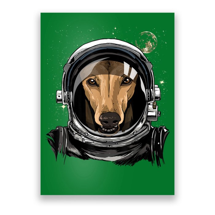 Outer Space Astronaut Italian Greyhound Dog Lover Astronomy Poster