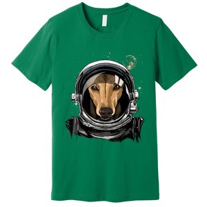 Outer Space Astronaut Italian Greyhound Dog Lover Astronomy Premium T-Shirt