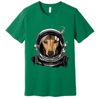 Outer Space Astronaut Italian Greyhound Dog Lover Astronomy Premium T-Shirt