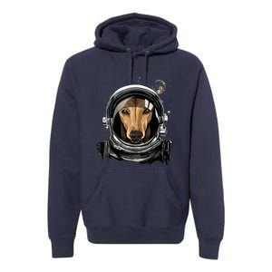 Outer Space Astronaut Italian Greyhound Dog Lover Astronomy Premium Hoodie