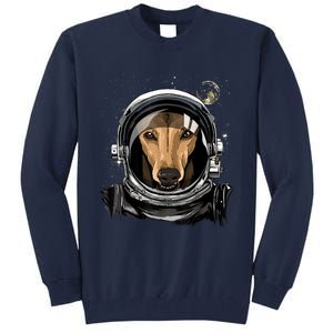 Outer Space Astronaut Italian Greyhound Dog Lover Astronomy Tall Sweatshirt