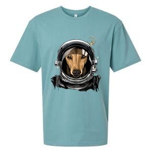 Outer Space Astronaut Italian Greyhound Dog Lover Astronomy Sueded Cloud Jersey T-Shirt