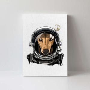 Outer Space Astronaut Italian Greyhound Dog Lover Astronomy Canvas