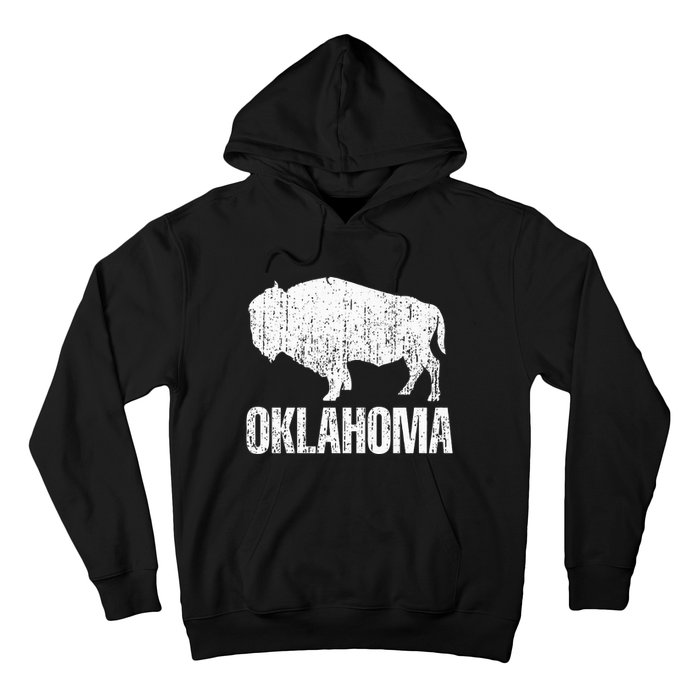 Oklahoma S.T.A.Te. And American Buffalo Bison Hoodie