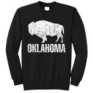 Oklahoma S.T.A.Te. And American Buffalo Bison Sweatshirt