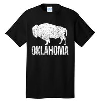 Oklahoma S.T.A.Te. And American Buffalo Bison Tall T-Shirt