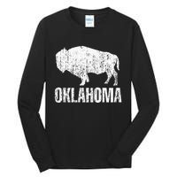 Oklahoma S.T.A.Te. And American Buffalo Bison Tall Long Sleeve T-Shirt