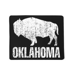 Oklahoma S.T.A.Te. And American Buffalo Bison Mousepad