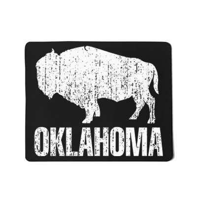 Oklahoma S.T.A.Te. And American Buffalo Bison Mousepad