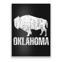 Oklahoma S.T.A.Te. And American Buffalo Bison Poster