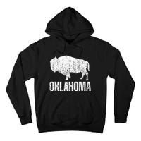 Oklahoma S.T.A.Te. And American Buffalo Bison Tall Hoodie