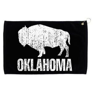 Oklahoma S.T.A.Te. And American Buffalo Bison Grommeted Golf Towel