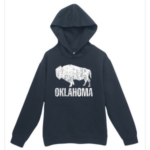 Oklahoma S.T.A.Te. And American Buffalo Bison Urban Pullover Hoodie