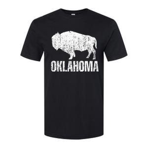 Oklahoma S.T.A.Te. And American Buffalo Bison Softstyle CVC T-Shirt