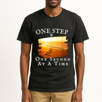 One Step And One Second At A Time Faith In God Tall T-Shirt