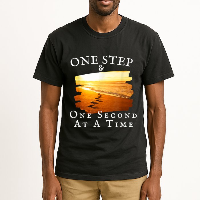 One Step And One Second At A Time Faith In God Tall T-Shirt