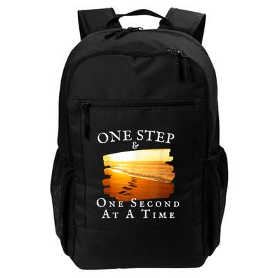 One Step And One Second At A Time Faith In God Backpack