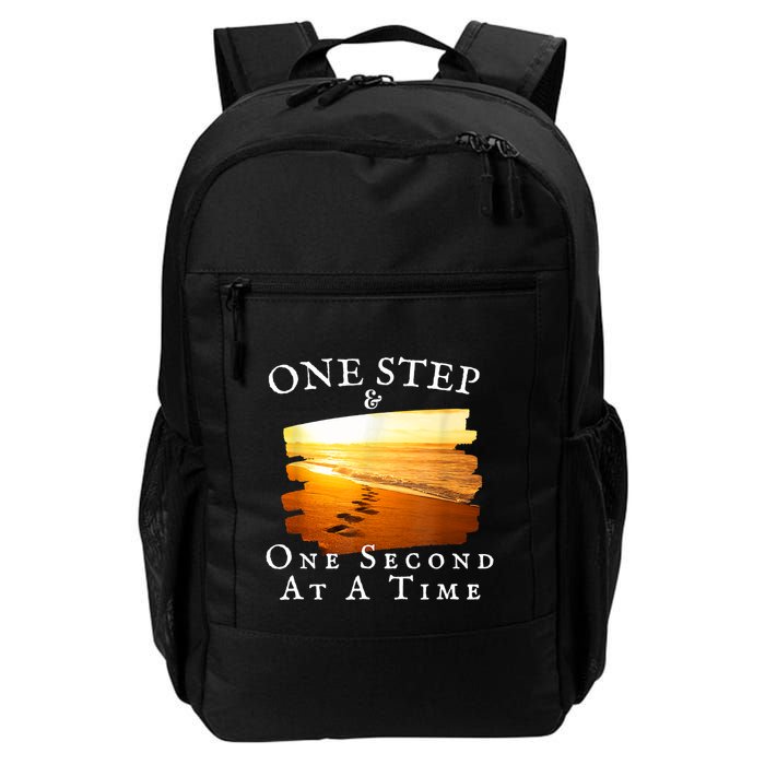 One Step And One Second At A Time Faith In God Backpack