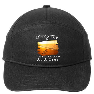 One Step And One Second At A Time Faith In God 7-Panel Snapback Hat