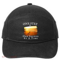 One Step And One Second At A Time Faith In God 7-Panel Snapback Hat
