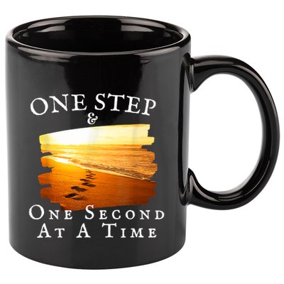 One Step And One Second At A Time Faith In God 11oz C Handle Ceramic Mug