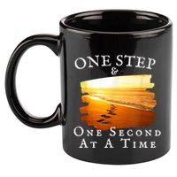 One Step And One Second At A Time Faith In God 11oz C Handle Ceramic Mug