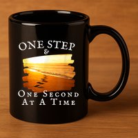One Step And One Second At A Time Faith In God 11oz C Handle Ceramic Mug
