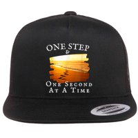 One Step And One Second At A Time Faith In God Flatbill Hat