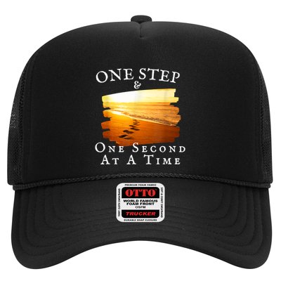 One Step And One Second At A Time Faith In God Trucker Hat