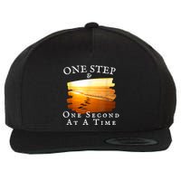 One Step And One Second At A Time Faith In God Wool Snapback Cap