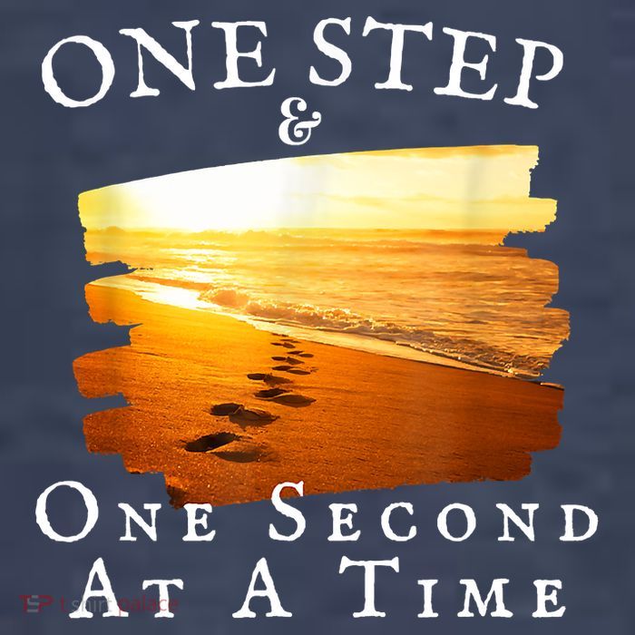One Step And One Second At A Time Faith In God Women's V-Neck T-Shirt