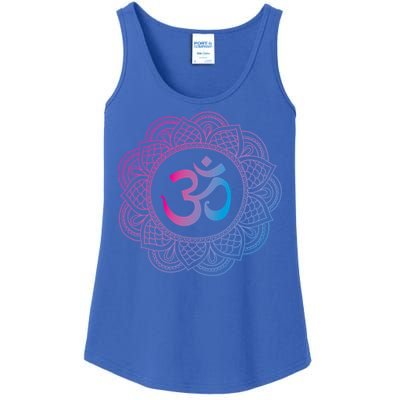 Om Symbol Aum Ohm Hindu Dala Yoga Meditation Namaste Gift Ladies Essential Tank