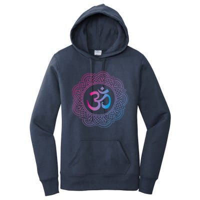 Om Symbol Aum Ohm Hindu Dala Yoga Meditation Namaste Gift Women's Pullover Hoodie