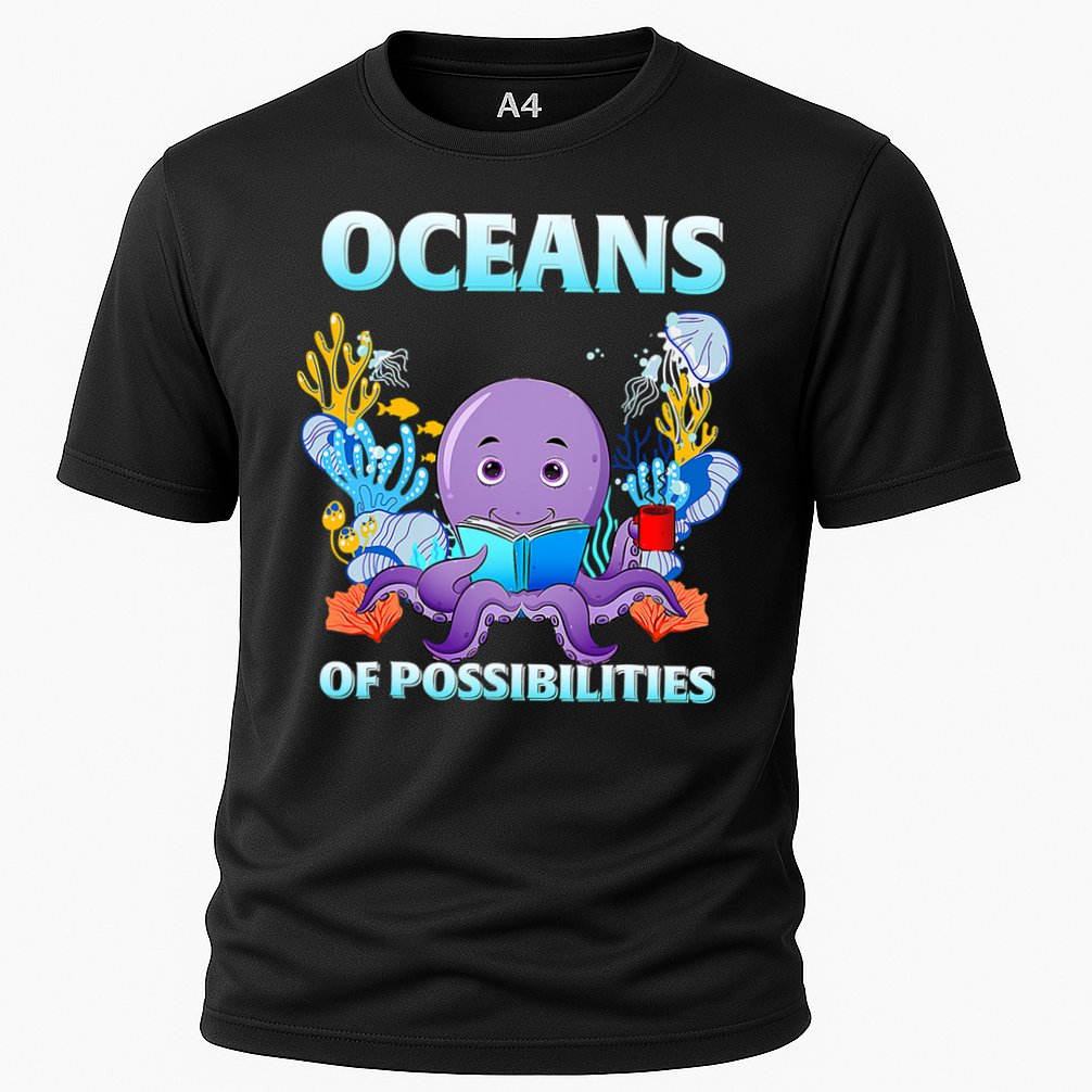 Octopus Sea Animal Summer Reading Oceans Of Possibilities Gift Performance Shirt