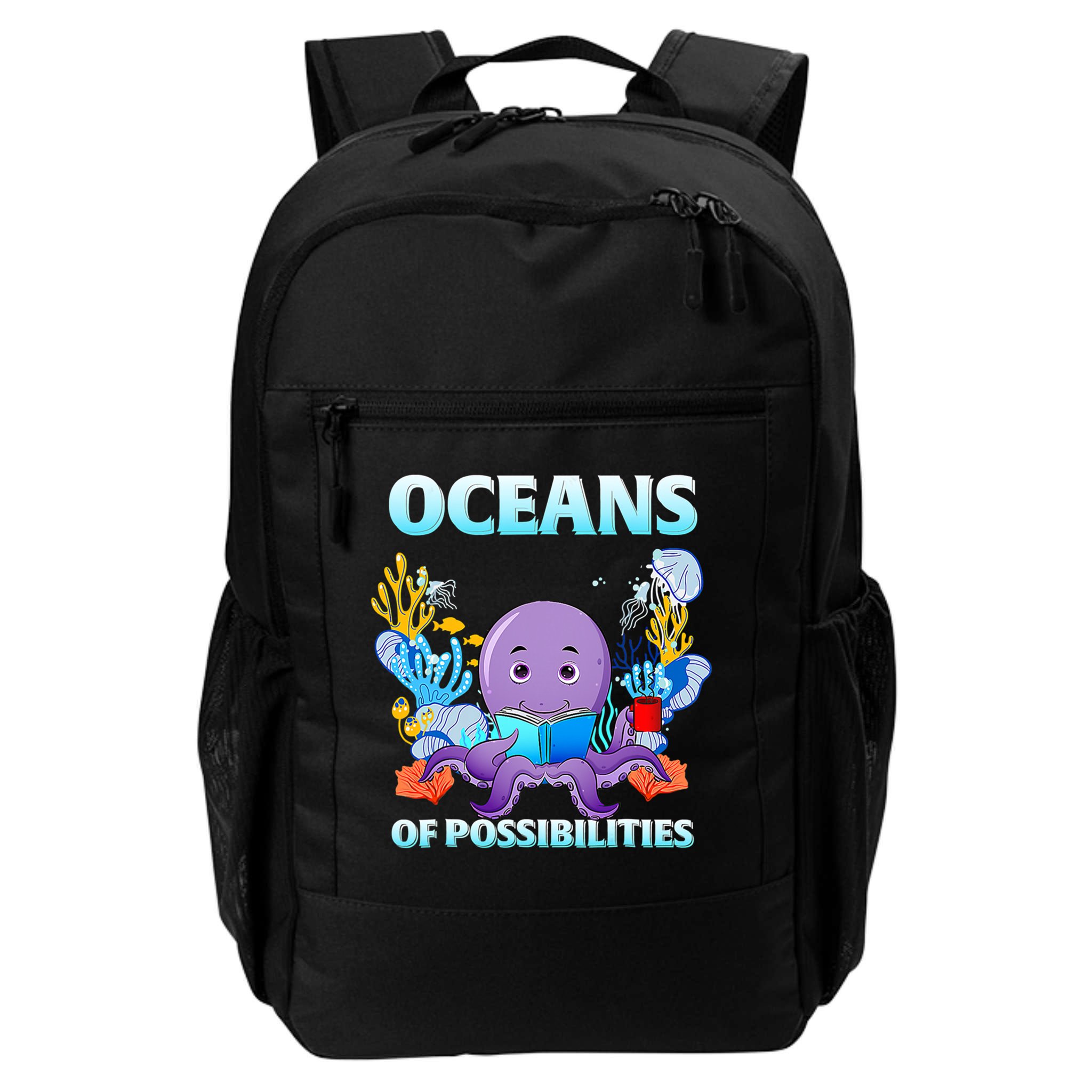 Octopus Sea Animal Summer Reading Oceans Of Possibilities Gift Backpack