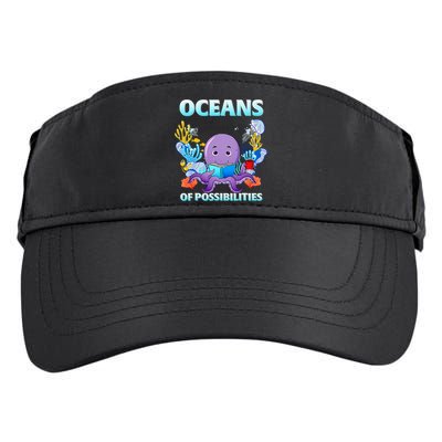 Octopus Sea Animal Summer Reading Oceans Of Possibilities Gift Adult Drive Performance Visor