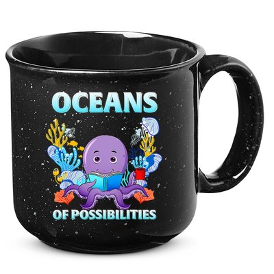Octopus Sea Animal Summer Reading Oceans Of Possibilities Gift 15oz Campfire Ceramic Mug