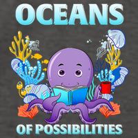 Octopus Sea Animal Summer Reading Oceans Of Possibilities Gift Vector Backpack